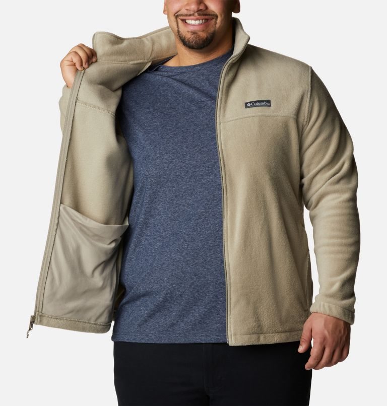 Men's Columbia Steens Mountain 2.0 Full Zip Fleece Jackets Olive | Plus Size CA-FA85C